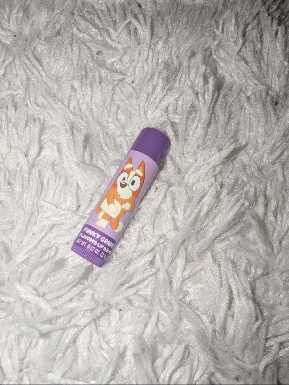Bluey funky grape flavored lip balm